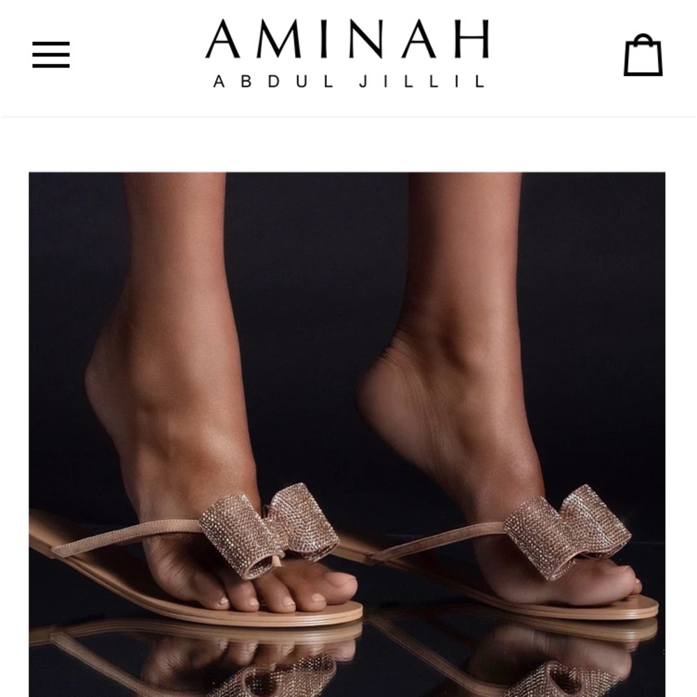 Aminah Abdul Jillil Swarovski Crystal Sandals